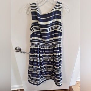 Striped Navy and White Sleeveless Dress Lily Pulitzer Size 10